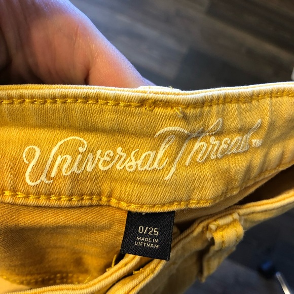 Target / Universal Thread Mustard Yellow Shorts - Picture 2 of 5